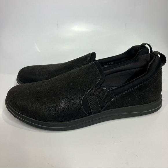 Clarks breeze Bali slip on sneakers black womens size 9.5 casual minimalist - Picture 4 of 9